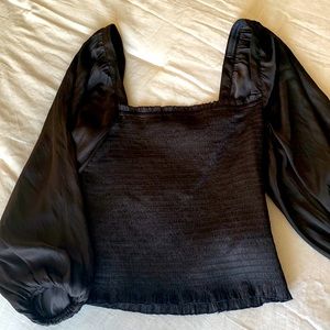 JCrew Square Neck Smocked top